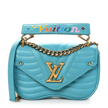 LOUIS VUITTON Calfskin New Wave Chain PM Malibu Green