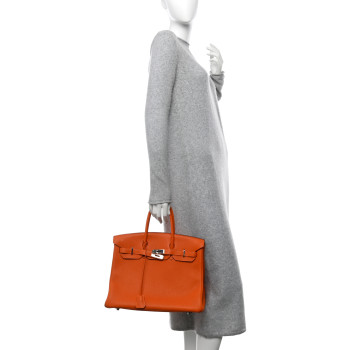 HERMES Togo Birkin 35 Orange