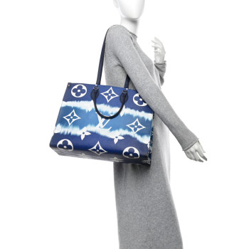LOUIS VUITTON Monogram Escale Onthego GM Blue