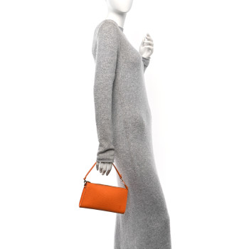 LOUIS VUITTON Epi Pochette Accessories 24 Mandarin
