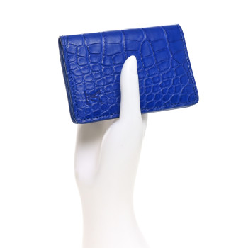 LOUIS VUITTON Crocodile Pocket Organizer Bleu De Methylene