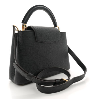 LOUIS VUITTON Taurillon Capucines BB Black