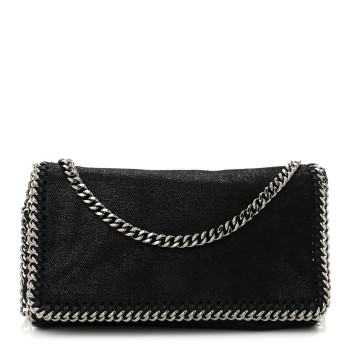 STELLA MCCARTNEY Shaggy Deer Falabella Crossbody Bag Black