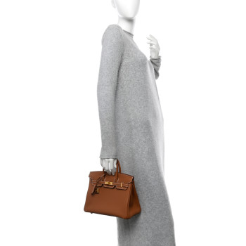 HERMES Togo Birkin 25 Gold