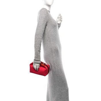 HERMES Canvas Small Bride-A-Brac Pouch Hibiscus
