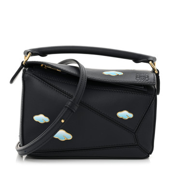 LOEWE Calfskin New Year Mini Puzzle Bag Dark Ink