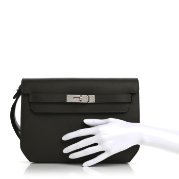 HERMES Evercolor Kelly Depeches 25 Pouch Vert Maquis
