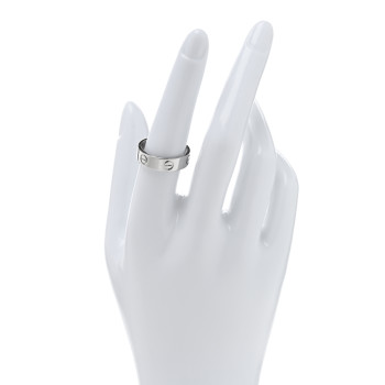 CARTIER Platinum 5.5mm LOVE Ring 56 7.5