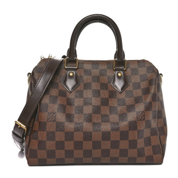 LOUIS VUITTON Damier Ebene Speedy Bandouliere 25