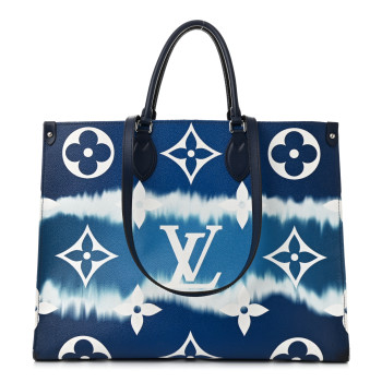 LOUIS VUITTON Monogram Escale Onthego GM Blue