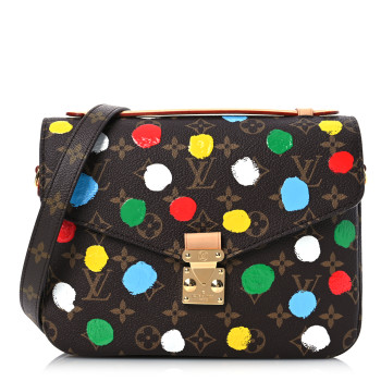LOUIS VUITTON LV x YK Monogram Painted Dots Pochette Metis