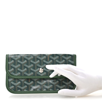GOYARD Goyardine Pouch Green