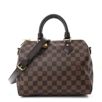 LOUIS VUITTON Damier Ebene Speedy Bandouliere 25
