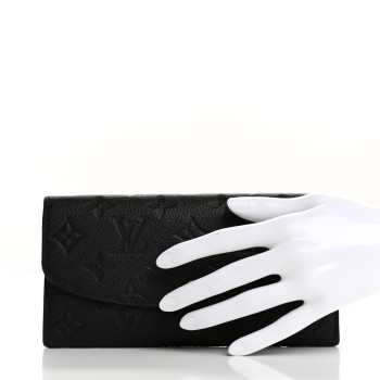 LOUIS VUITTON Empreinte Emilie Wallet Black Dune