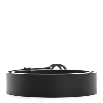 GUCCI Moon Calfskin Nickel Interlocking G 90 36 Black