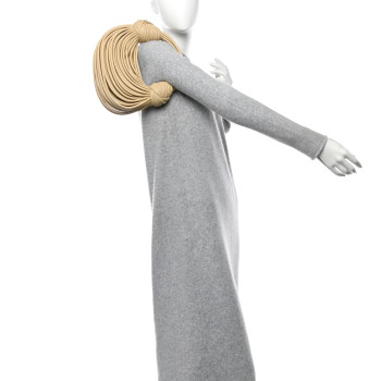 BOTTEGA VENETA Nappa Mini Tubular Double Knot Porridge