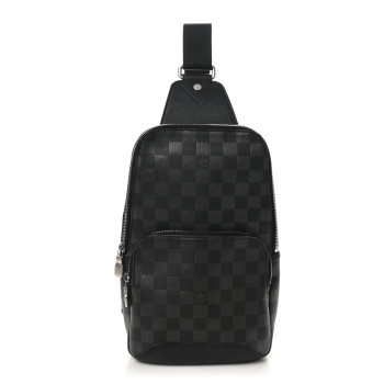LOUIS VUITTON Damier Infini Avenue Sling Bag Onyx