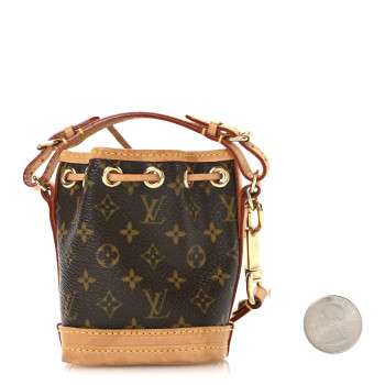 LOUIS VUITTON Monogram Micro Noe Bag Charm Key Ring