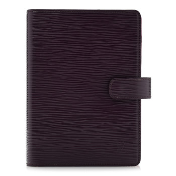 LOUIS VUITTON Epi Medium Ring Agenda Cover Cassis