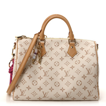 LOUIS VUITTON Monogram Dune Lucky Speedy Soft 30 Pink