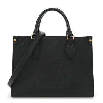 LOUIS VUITTON Empreinte Monogram Giant Onthego PM Black