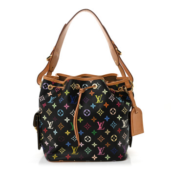 LOUIS VUITTON Monogram Multicolor Petit Noe Black