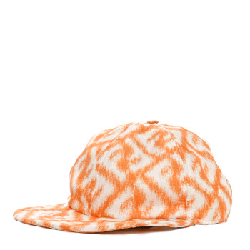 FENDI Silk Baseball Hat Arancio White