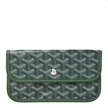 GOYARD Goyardine Pouch Green