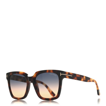 TOM FORD Acetate Selby Square Sunglasses TF952 Tortoise