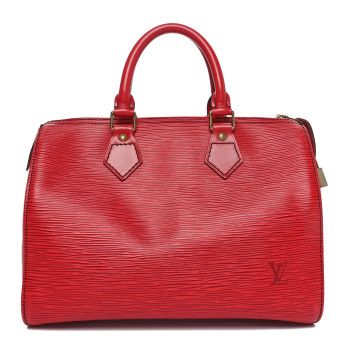 LOUIS VUITTON Epi Speedy 25 Castillan Red