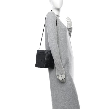 BOTTEGA VENETA Nappa Maxi Intrecciato Cassette Bucket Bag Black BOTTEGA VENETA Nappa Maxi Intrecciato Cassette Bucket Bag Black