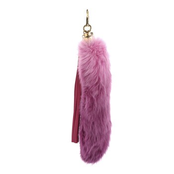 LOUIS VUITTON Fox Fur Foxy Bag Charm Rose