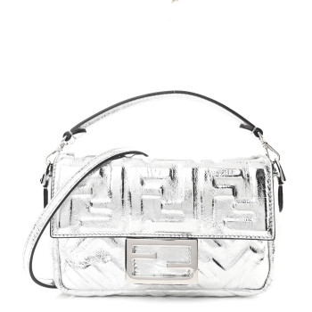 FENDI Rock Millenium FF 1974 Embossed Mini Baguette Palladio