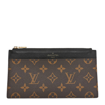 LOUIS VUITTON Monogram Slim Purse Black