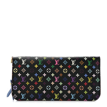 LOUIS VUITTON Monogram Multicolor Insolite Wallet Black Bleuet LOUIS VUITTON Monogram Multicolor Insolite Wallet Black Bleuet