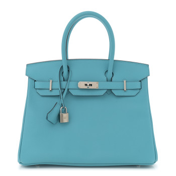 HERMES Epsom Birkin 30 Bleu du Nord