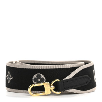 LOUIS VUITTON Jacquard Diane Shoulder Strap Black Ivory