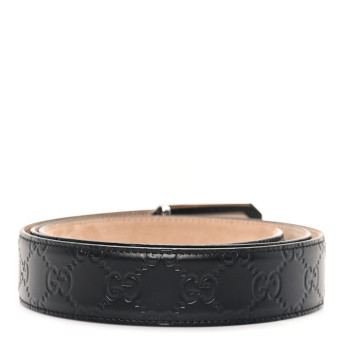 GUCCI Guccissima Signature Belt 110 44 Black