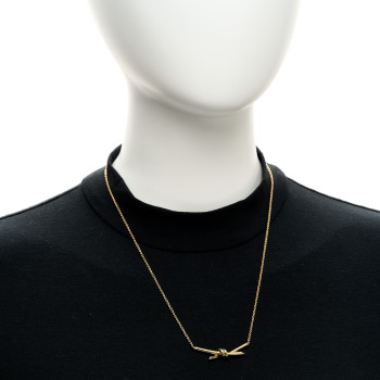 TIFFANY 18K Yellow Gold Knot Necklace