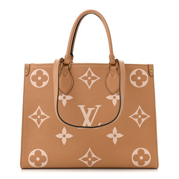 LOUIS VUITTON Empreinte Monogram Giant Onthego MM Arizona Creme