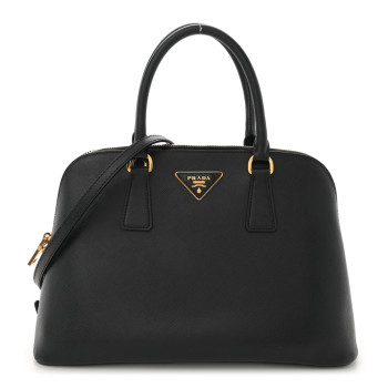 PRADA Saffiano Lux Medium Promenade Tote Black
