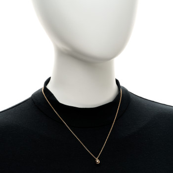 TIFFANY 18K Rose Gold 8mm HardWear Ball Pendant Necklace