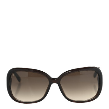 LOUIS VUITTON Acetate Obsession GM Sunglasses Z0459W Brown Glitter