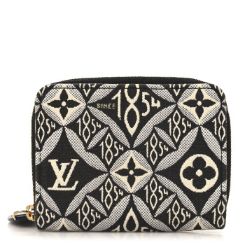 LOUIS VUITTON Jacquard Since 1854 Zippy Coin Purse Grey