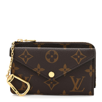 LOUIS VUITTON Monogram Recto Verso Card Holder Black