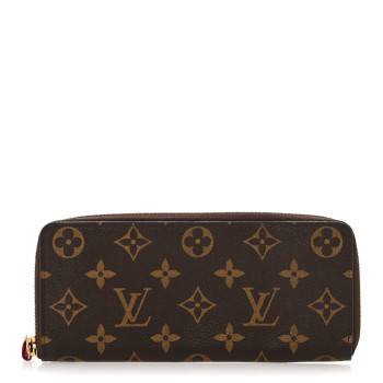 LOUIS VUITTON Monogram Clemence Wallet Fuchsia
