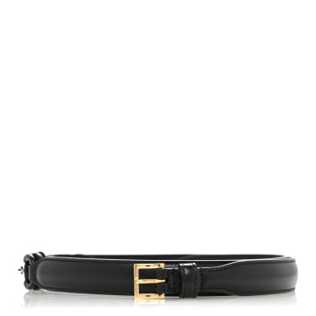 GUCCI Efesto Leather Womens Horsebit 15/23mm Belt 90 36 Black