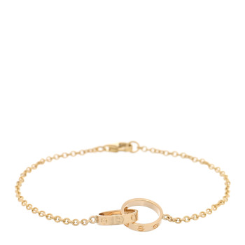 CARTIER 18K Yellow Gold Interlocking LOVE Bracelet