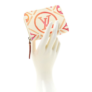 LOUIS VUITTON Monogram LV By The Pool Zippy Coin Purse Coral
