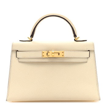 HERMES Epsom Mini Kelly Sellier 20 Nata